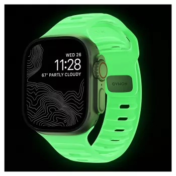 Remienok Nomad Sport Band svetlozelený guma — šírka 21,5 mm, zápästie 160–195 mm