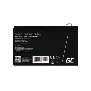 AGM batéria Green Cell 12V 12Ah – uzavretá olovená (VRLA), 151×98×95 mm, 3,3 kg