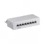 Wentronic Goobay CAT 6 Mini/Desktop patch panel, 8 portov, sivý - STP tienený, sivý (93047)