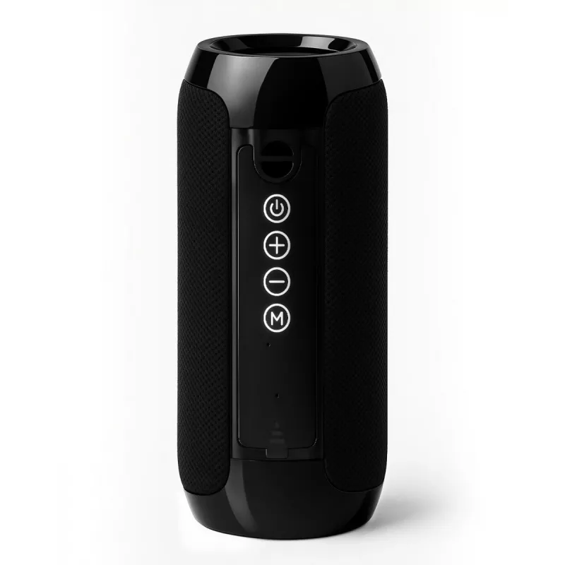 Prenosný Bluetooth stereo reproduktor SQUEAK SQ1008 — 14W RMS, Bluetooth 5.3, 1200 mAh, IPX4, FM, LED, AUX, USB