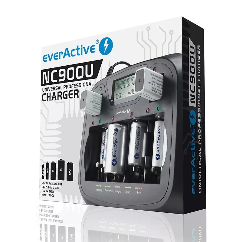 everActive NC-900U univerzálna nabíjačka batérií