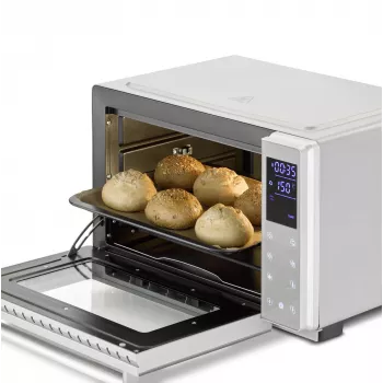 Kompaktná rúra Caso Bake & Style 26 Touch 1500 W strieborná – mini rúra na pracovnú dosku, 26 cm úžitková šírka