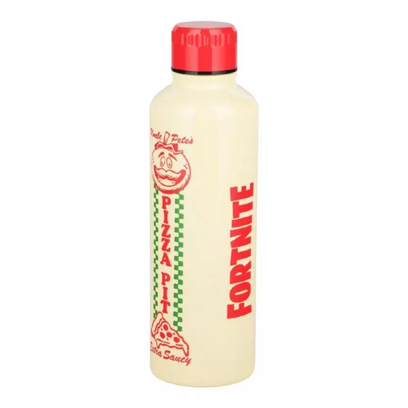 Športová fľaša Paladone Fortnite Metal PP14736FO 500 ml, kovový povrch, skrutkovací uzáver