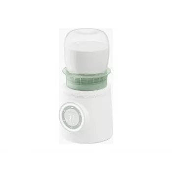 Ohrievač fliaš Momcozy MW003-WH12BA-A — batéria 80W, dotykové ovládanie, zelená/transparentná/biela