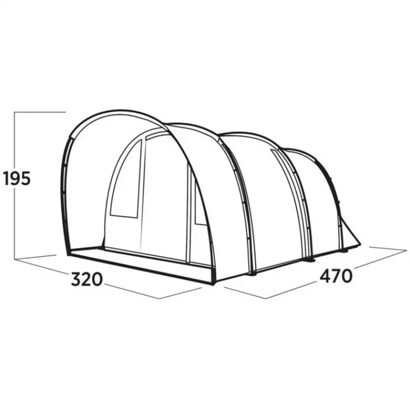 Tunelový stan Easy Camp Skarvan 5, modrý