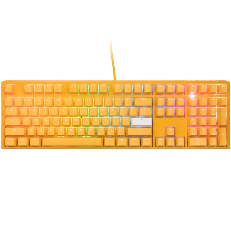Ducky One 3 klávesnica, herná, USB, QWERTY, anglická, žltá