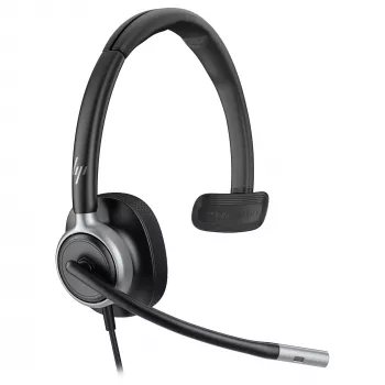 Monaurálny USB káblový headset Poly Mission 615 — hmotnosť 117,5 g