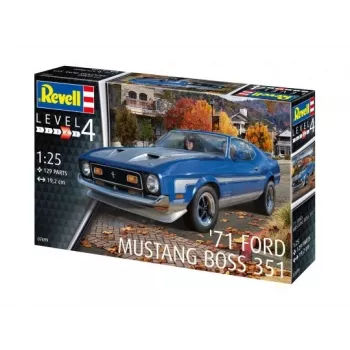 Plastový model auta REVELL Ford Mustang Boss 351 stavebnica v mierke 1:25