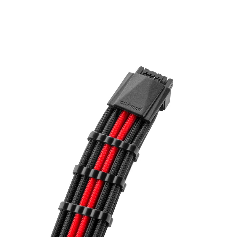 CableMod PRO ModMesh 12VHPWR na 3x PCIe kábel - 45 cm, čierna/červená
