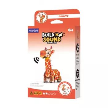 MierEdu Build and Listen 3D puzzle - žirafa