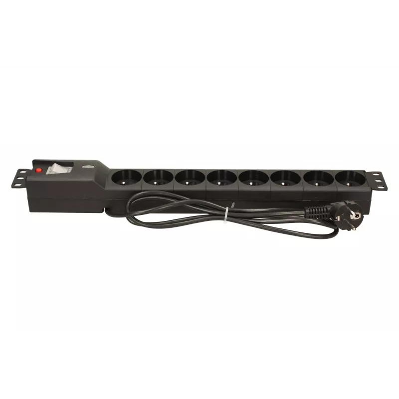 LESTAR LXARM 810 G-A K.:CZ 1,5M 19PDU čierna 8 AC zásuviek 230 V 1,5 m