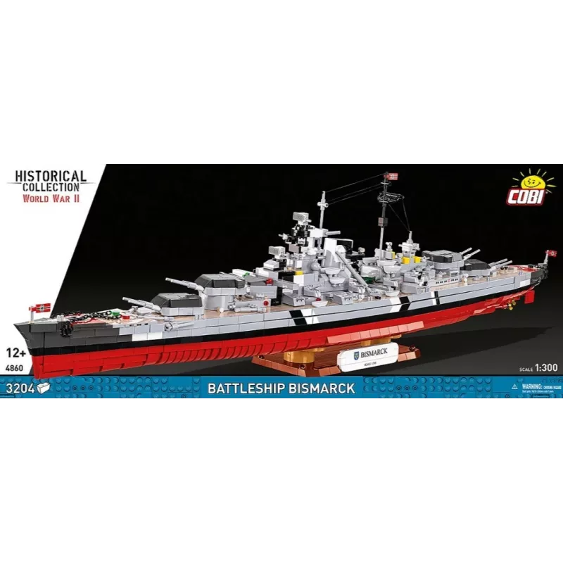 Stavebnica Cobi bojová loď Bismarck model s 3204 dielmi - Cobi CO BI-4860