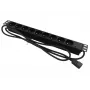 19in Rack PDU zásuvkový blok 9x CEE 7/5 s konektorom samec C20