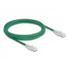 DeLOCK sieťový kábel RJ45 Cat.6A konektor samec na konektor samec 3 m zelený