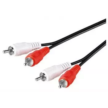 Microconnect AUDCC05 audio kábel 0,5 m 2 x RCA čierny