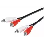 Microconnect AUDCC05 audio kábel 0,5 m 2 x RCA čierny