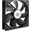 INTER-TECH 88887289 120mm ventilátor do skrine balenie 3 ks čierny
