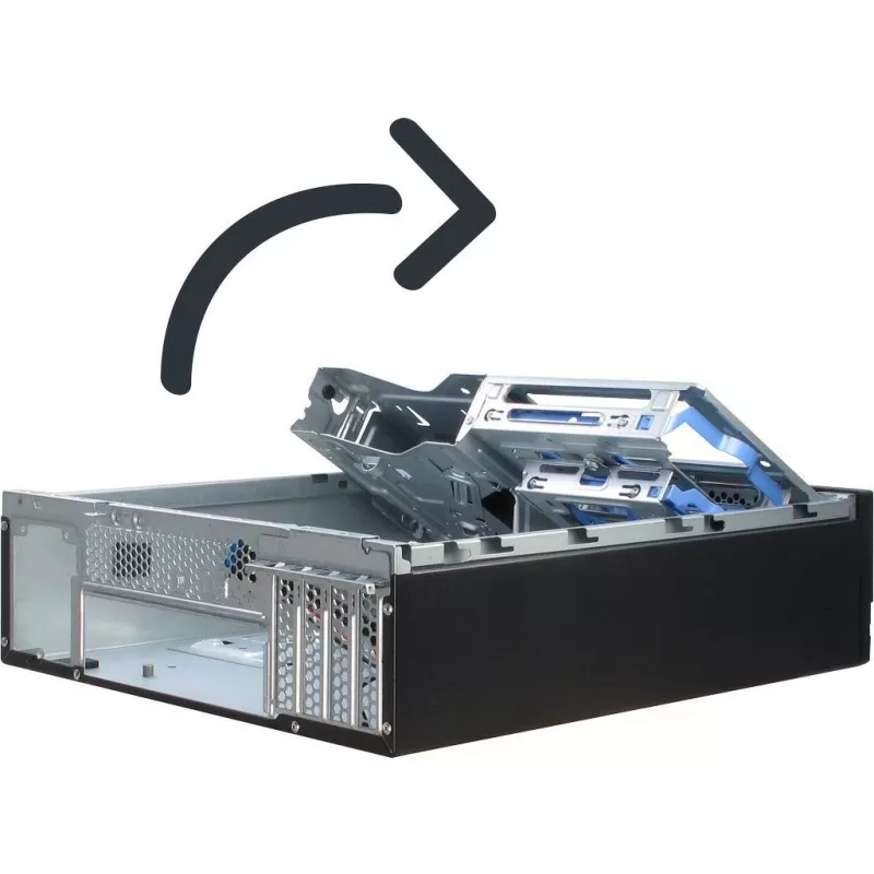 Inter-Tech IT-503 - SFF - Mini-ATX - bez napájacieho zdroja (TFX12V) - matne čierna - USB/Audio (88881270)