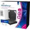 MediaRange BOX31-2 jewel case na 2 disky CD/DVD, čierne/priehľadné, balenie 5 ks