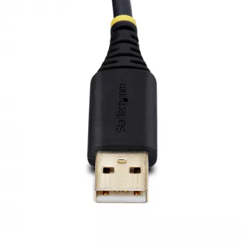 StarTech.com 2ft (60cm) 2-portový USB na sériový adaptérový kábel, vymeniteľné DB9 skrutky/matice, COM retention, USB-A na DB9 RS232, FTDI, Level-4 ESD ochrana, Windows/macOS/ChromeOS/Linux – robustná TPE konštrukcia
