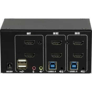 KVM prepínač Inter-Tech IPC AS-22HUS 2 porty USB