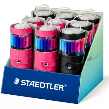 Fineliner perá Staedtler Triplus rPP 20 ks atrament na vodnej báze, farebne sortimentované, čas zaschnutia neuvedený