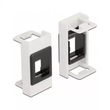 Keystone držiak DeLOCK Easy 45 moduly 22,5 x 45 mm biely čierny