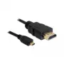 HDMI kábel DeLOCK 82661 1 m HDMI Type-A na Type-D čierny