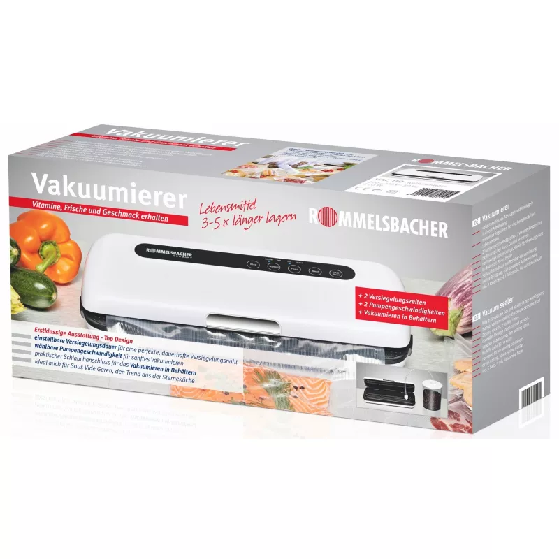 Rommelsbacher VAC110 - 360 x 155 x 75 mm - čierna - biela (VAC 110)