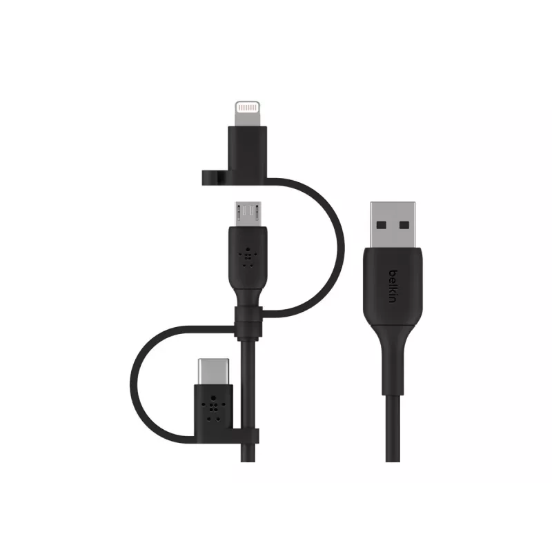 Belkin univerzálny kábel Lightning/Micro/USB-C