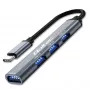 USB hub QOLTEC 53792, USB-C 3.1 na 4 porty (USB 3.0 x1, USB 2.0 x3)