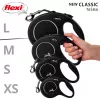 Flexi New CLASSIC 5 m čierne psie výsuvné vodítko