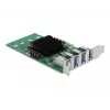 DeLOCK PCI Express x4 karta na 4 x externý USB 3.0 Quad Channel - Low Profile formát