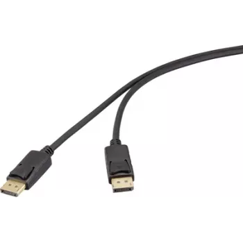 Renkforce DisplayPort konektor samec čierny RF-6830476 4K UHD (RF-6830476)