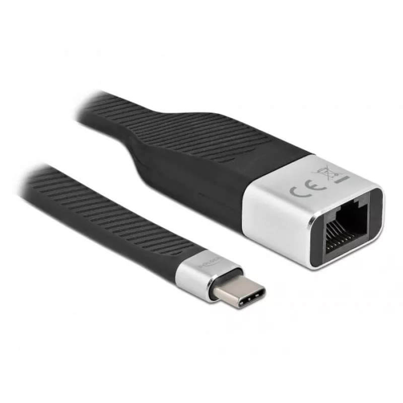 FPC plochý kábel DeLOCK 86936 USB Type-C na Gigabit LAN 15 cm