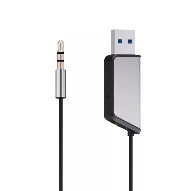 Savio TR-16 vysielač AUX adaptér s funkciou handsfree, Bluetooth 5.3, Google Assistant/Siri