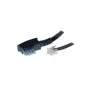 S/CONN 6m TAE-N - RJ12 čierny transparentný TC 70166 ShiverPeaks