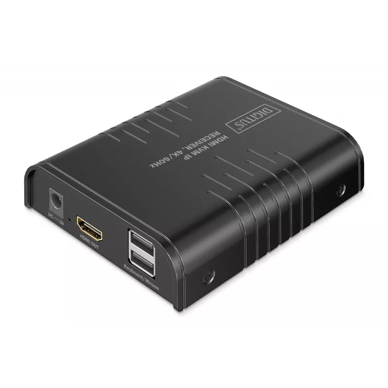 Digitus HDMI KVM IP prijímač 4K/60Hz káblový 200m