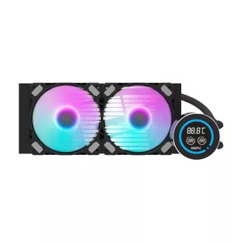 240mm radiátor Darkflash DN-D240 čierny — radiátor vodného chladenia pre PC systémy kvapalinového chladenia