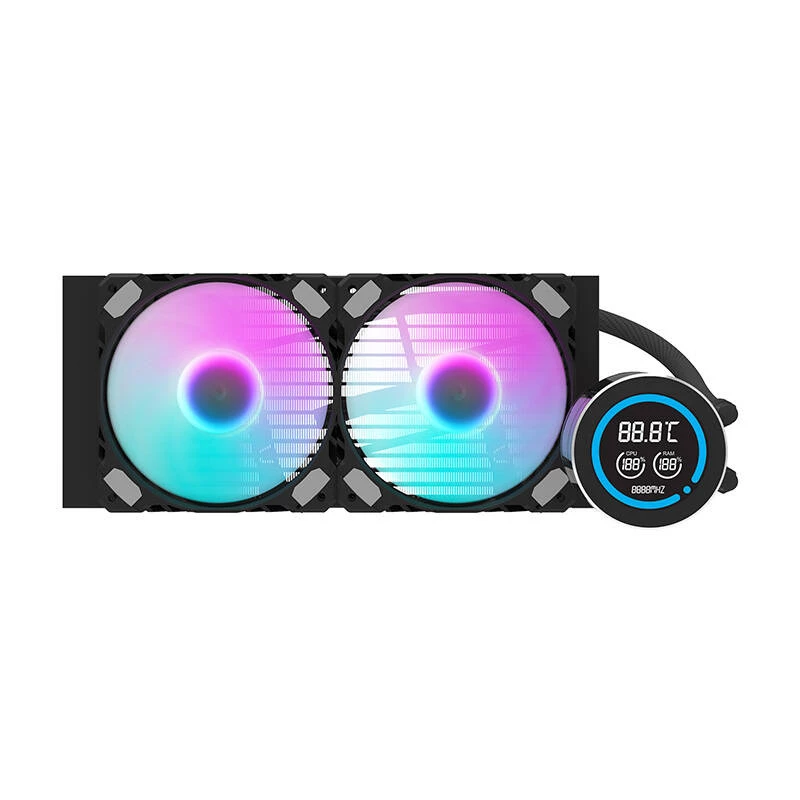 240mm radiátor Darkflash DN-D240 čierny — radiátor vodného chladenia pre PC systémy kvapalinového chladenia