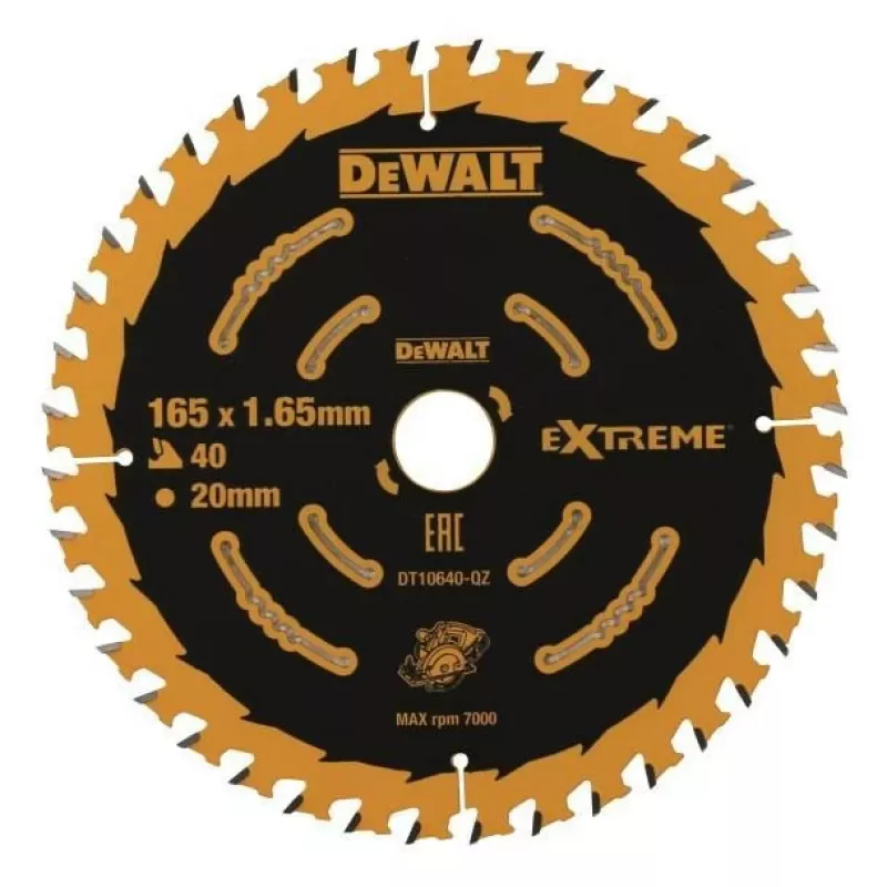 DeWALT DT10640-QZ Extreme pílový kotúč, 165 mm, 40 zubov, otvor 20 mm, na drevo