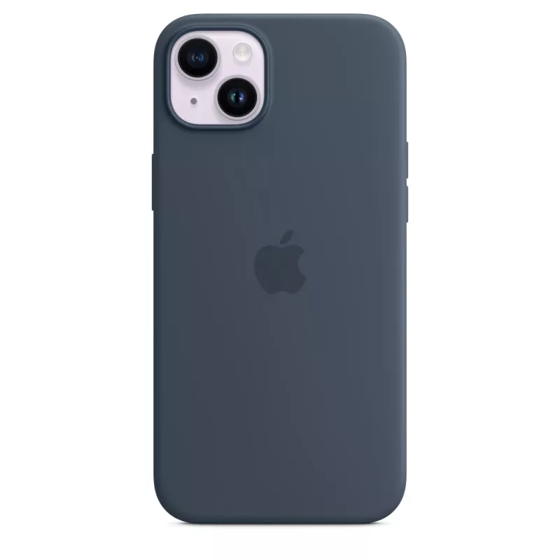 Silikónové puzdro Apple iPhone 14 Plus MagSafe Storm Blue