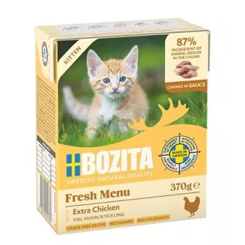 BOZITA Fresh Menu Kitten Chunks v omáčke - mokré krmivo pre mačky - 370g