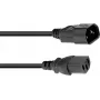 Napájací predlžovací kábel Omnitronic studený prístroj 3x1,0 mm², 3 m dĺžka