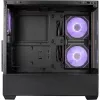 Cooler Master Elite 690 PC skriňa, Midi-Tower, ATX, temperované sklo - 4x ARGB ventilátor, drevo, čierna