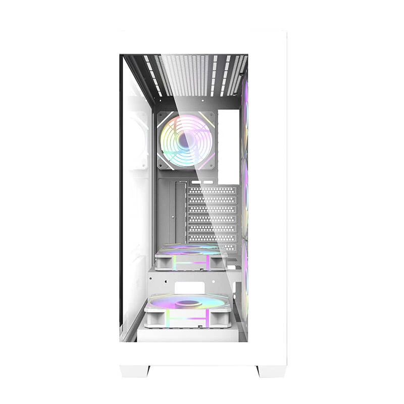 Počítačová skriňa Darkflash DS900 (biela) + 7 ARGB ventilátorov