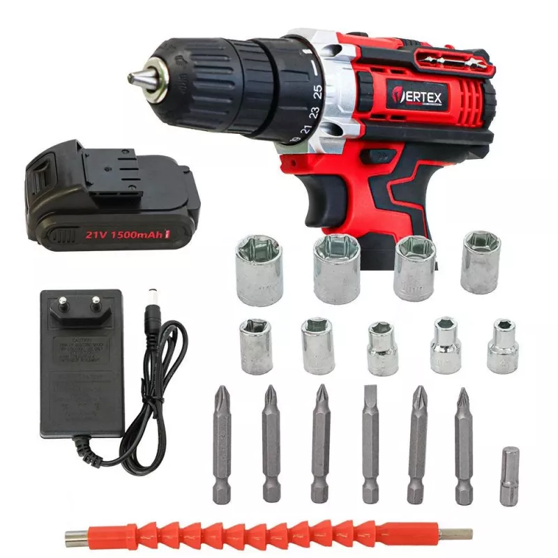 Skrutkovač VERTEX VWK2130 21V 2x1,5Ah kufrík