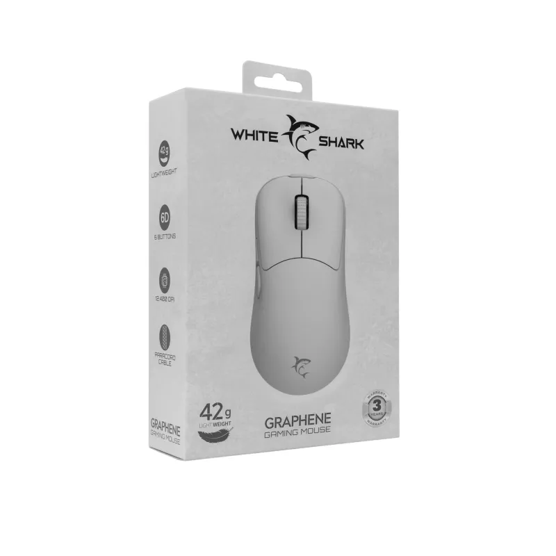 Myš White Shark GM-5014 Graphene biela USB
