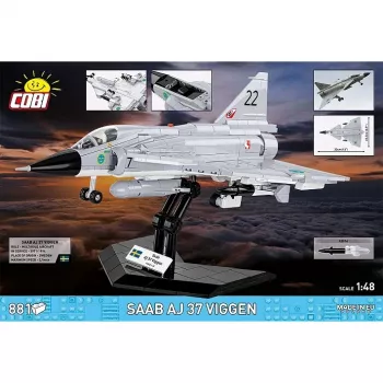 Cobi Blocks Saab AJ 37 Viggen 881-dielna stavebnica