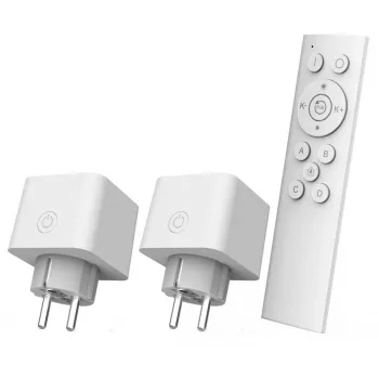 Smart home zásuvka štartovacia sada Wi‑Fi TRUST 71399 — 2,4 GHz, biela, 0,25 kg